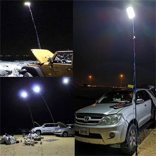 Fishing Rod Lamp with Flashlight