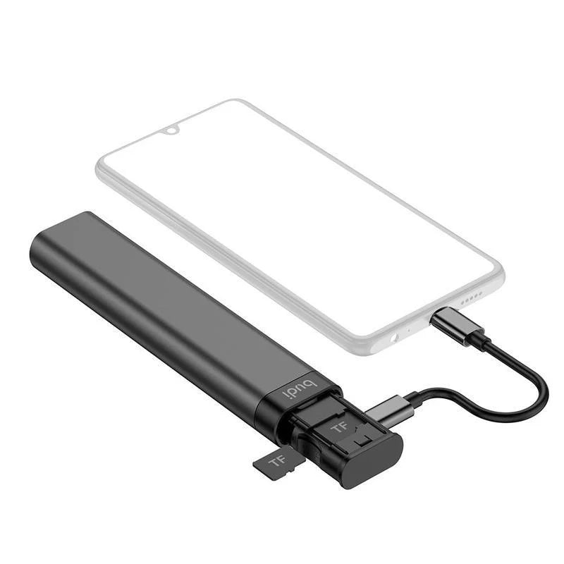 3-in-1 Multi-Function Smart Adapter Card Storage Data Cable USB Box