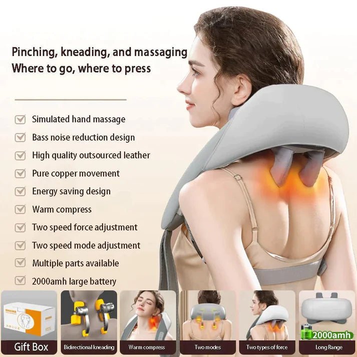 3D Kneading Massage Cushion - Ultimate Relaxation and Comfort