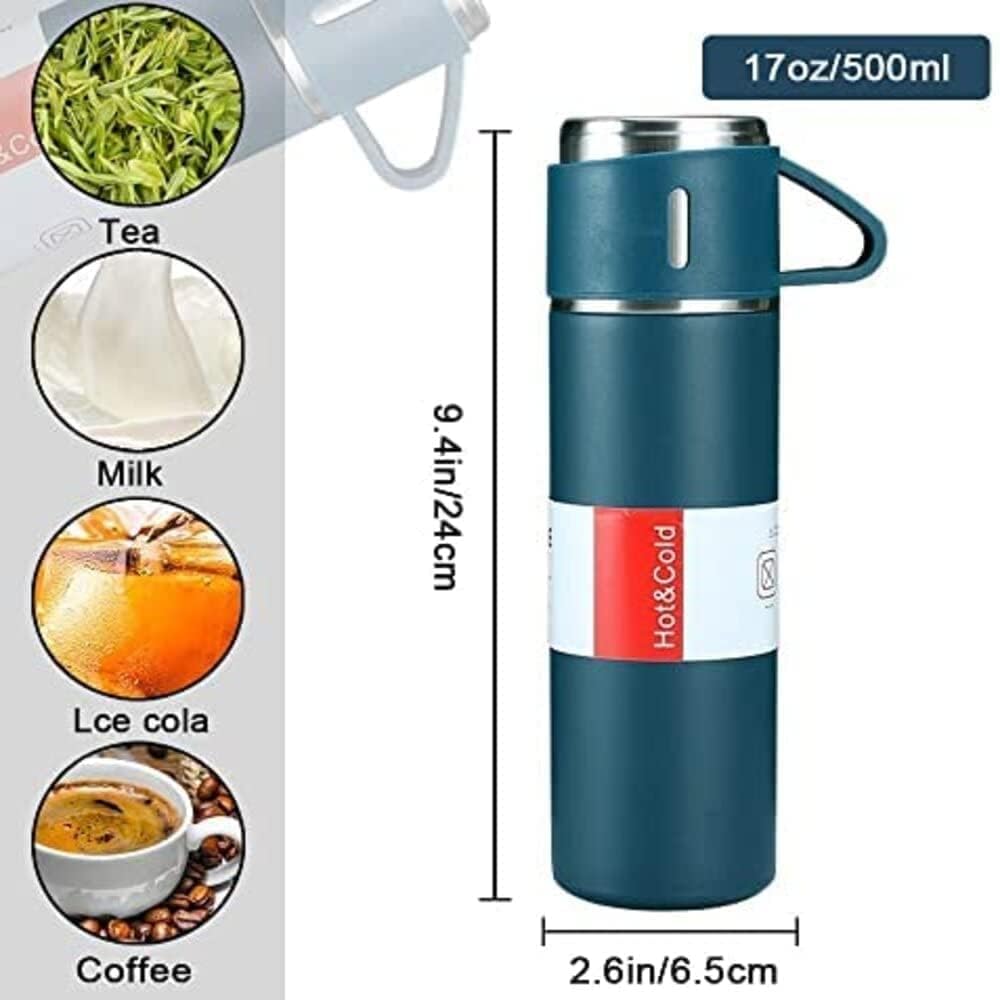 500ml Thermal Flask with 2 Cups