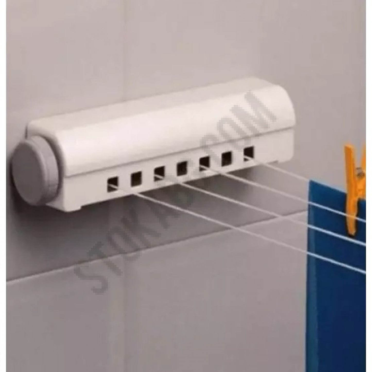 Wall-Mounted Retractable Clothesline