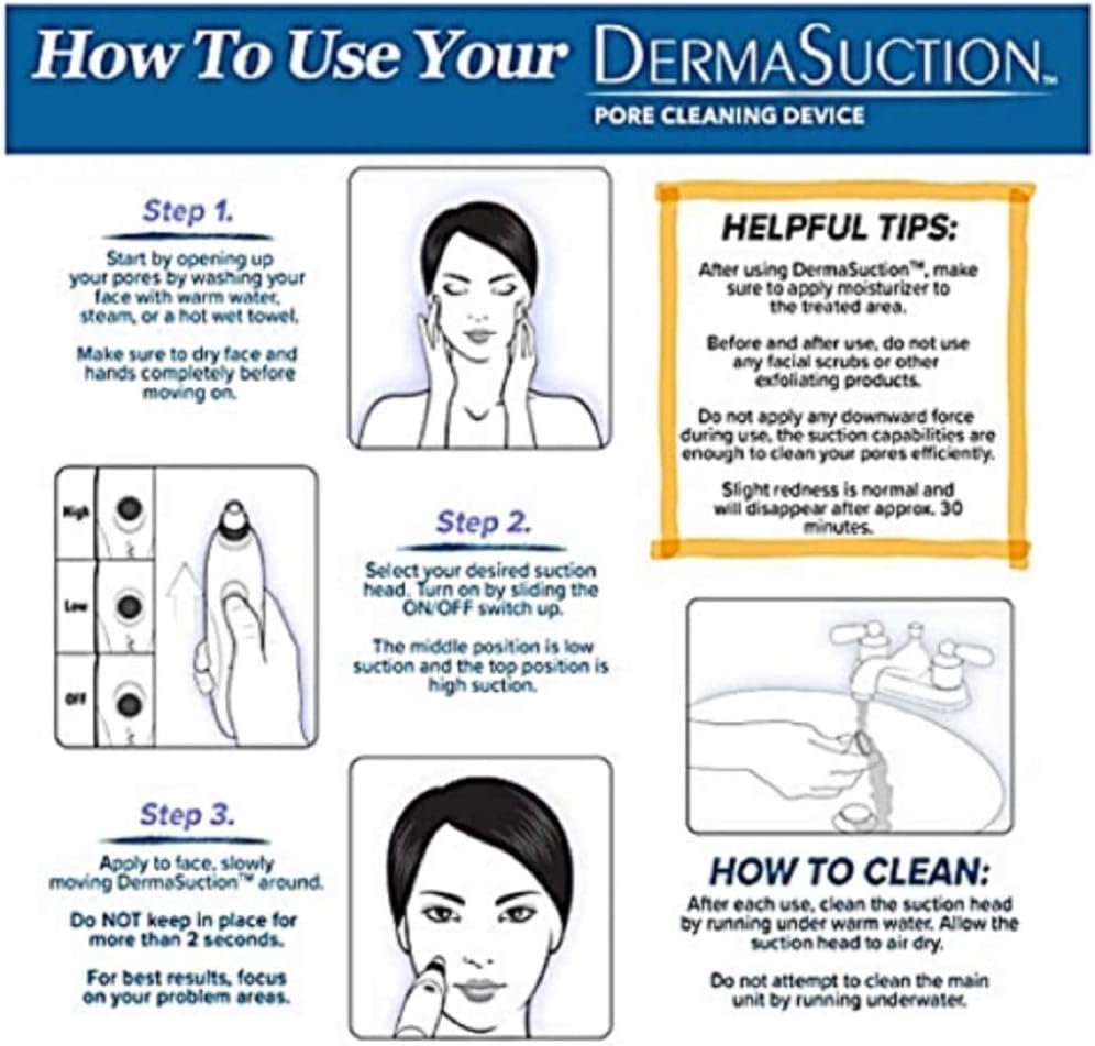 Dermasuction Pore Cleaning Device - Deep Cleansing for Your Skin