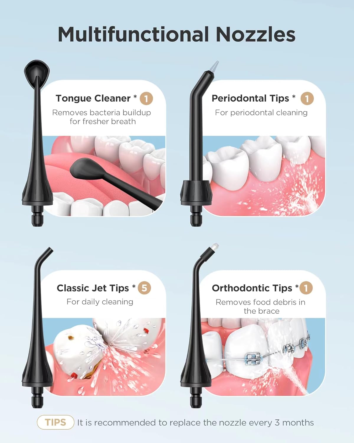 Fairywill Cordless Water Flosser and Toothbrush Combo - Advanced Oral Care