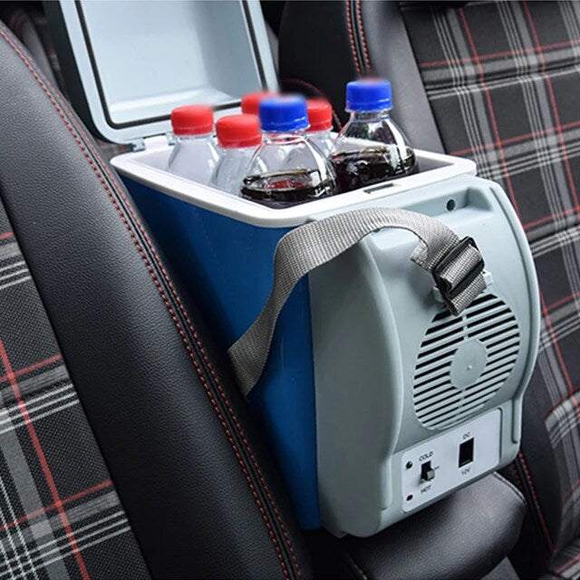 Portable Car Refrigerator with Cooling & Heating – 7.5L