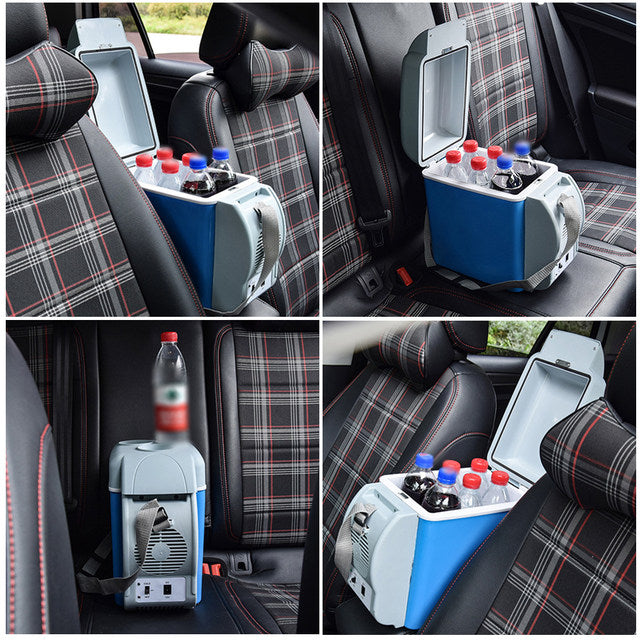 Portable Car Refrigerator with Cooling & Heating – 7.5L