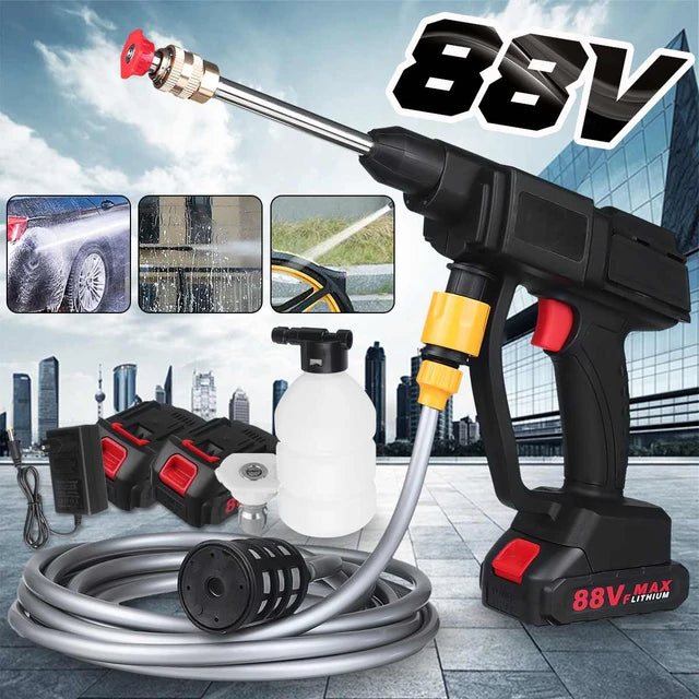 Nozzie High-Pressure Washer with Extension Rod and Large Capacity Lithium Battery