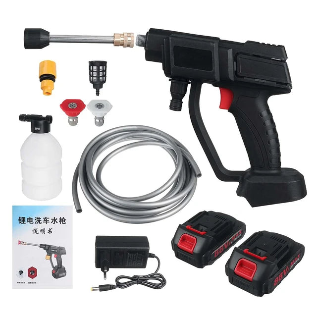 Nozzie High-Pressure Washer with Extension Rod and Large Capacity Lithium Battery