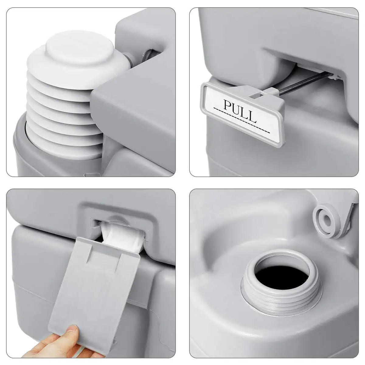 Portable Chemical Toilet with 20L Capacity