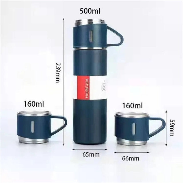 500ml Thermal Flask with 2 Cups