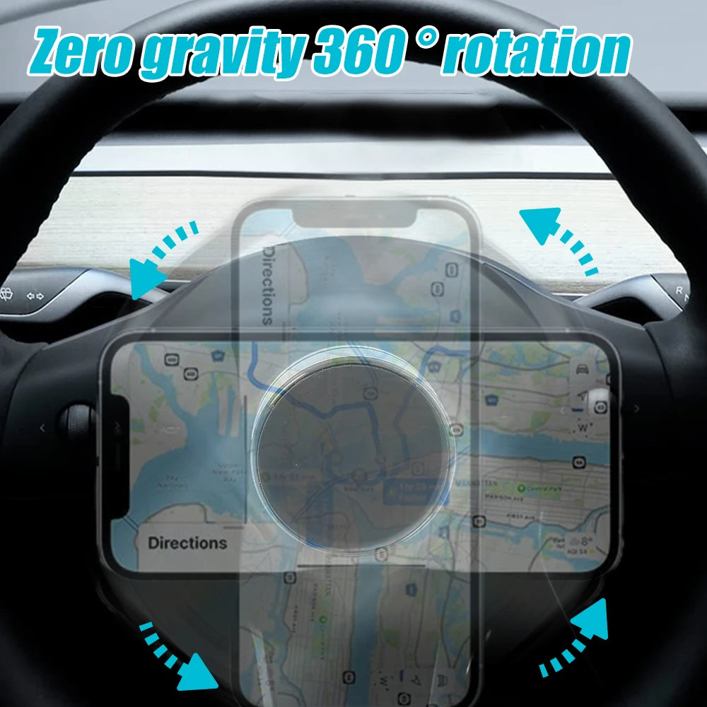 Magnetic Steering Wheel Phone Holder