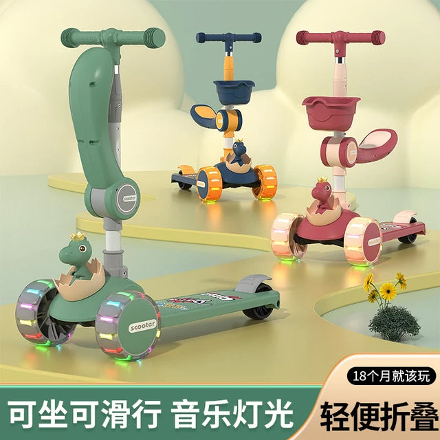Kids Scooter - Multifunctional with Lights and Music