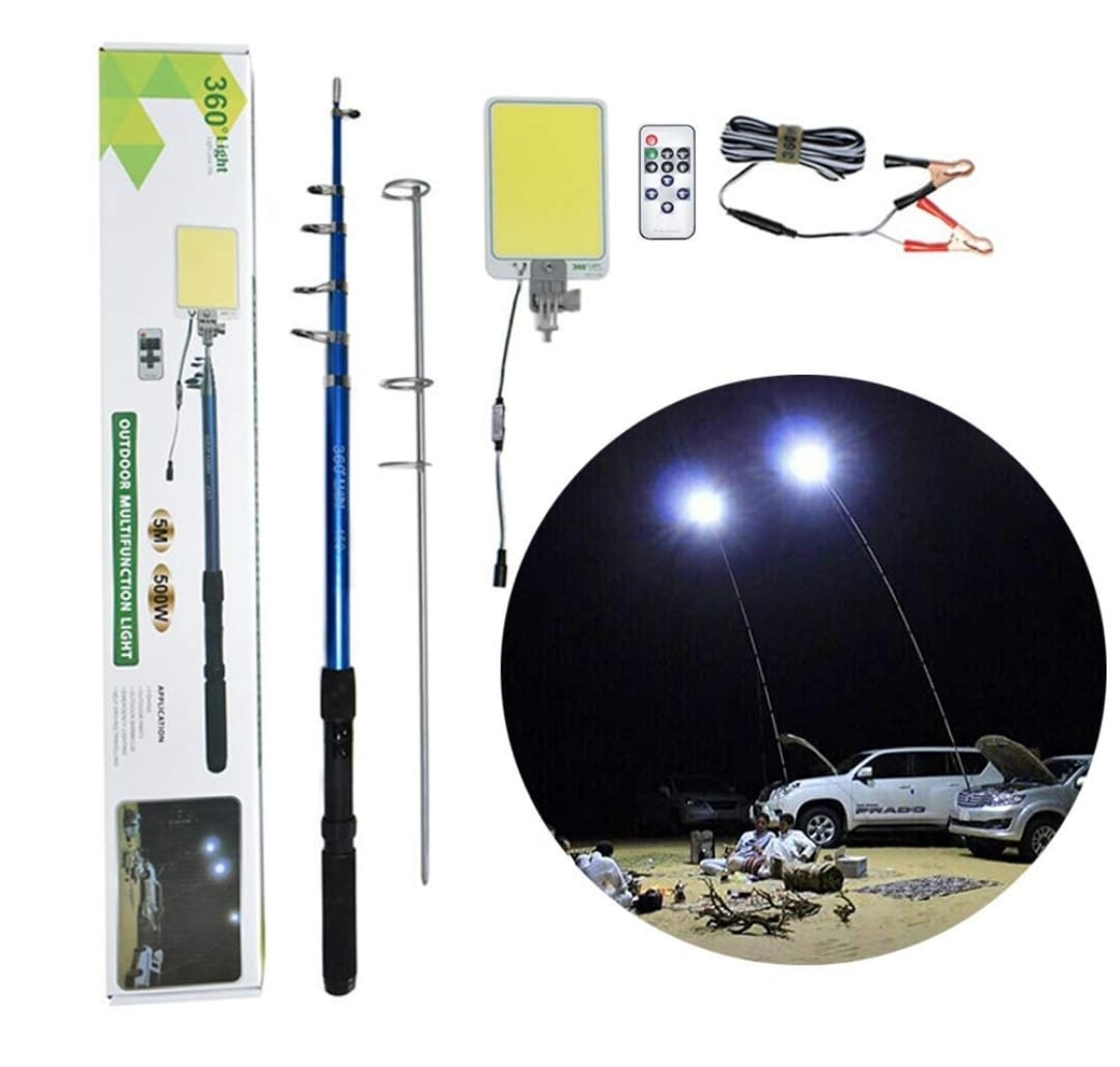 Fishing Rod Lamp with Flashlight