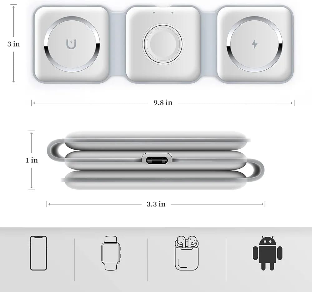 3-in-1 Wireless Charger - All-in-One Charging Solution