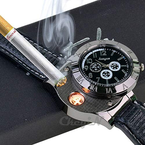 Windproof Lighter Watch - Stylish and Functional