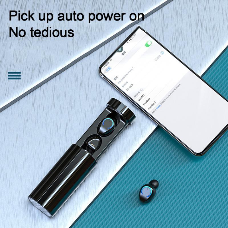 Binaural Mini Cylindrical Headphones - Advanced Bluetooth 5.0 with LED Smart Display