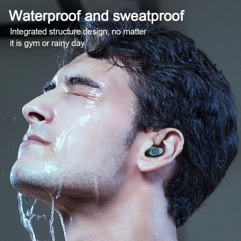 Binaural Mini Cylindrical Headphones - Advanced Bluetooth 5.0 with LED Smart Display