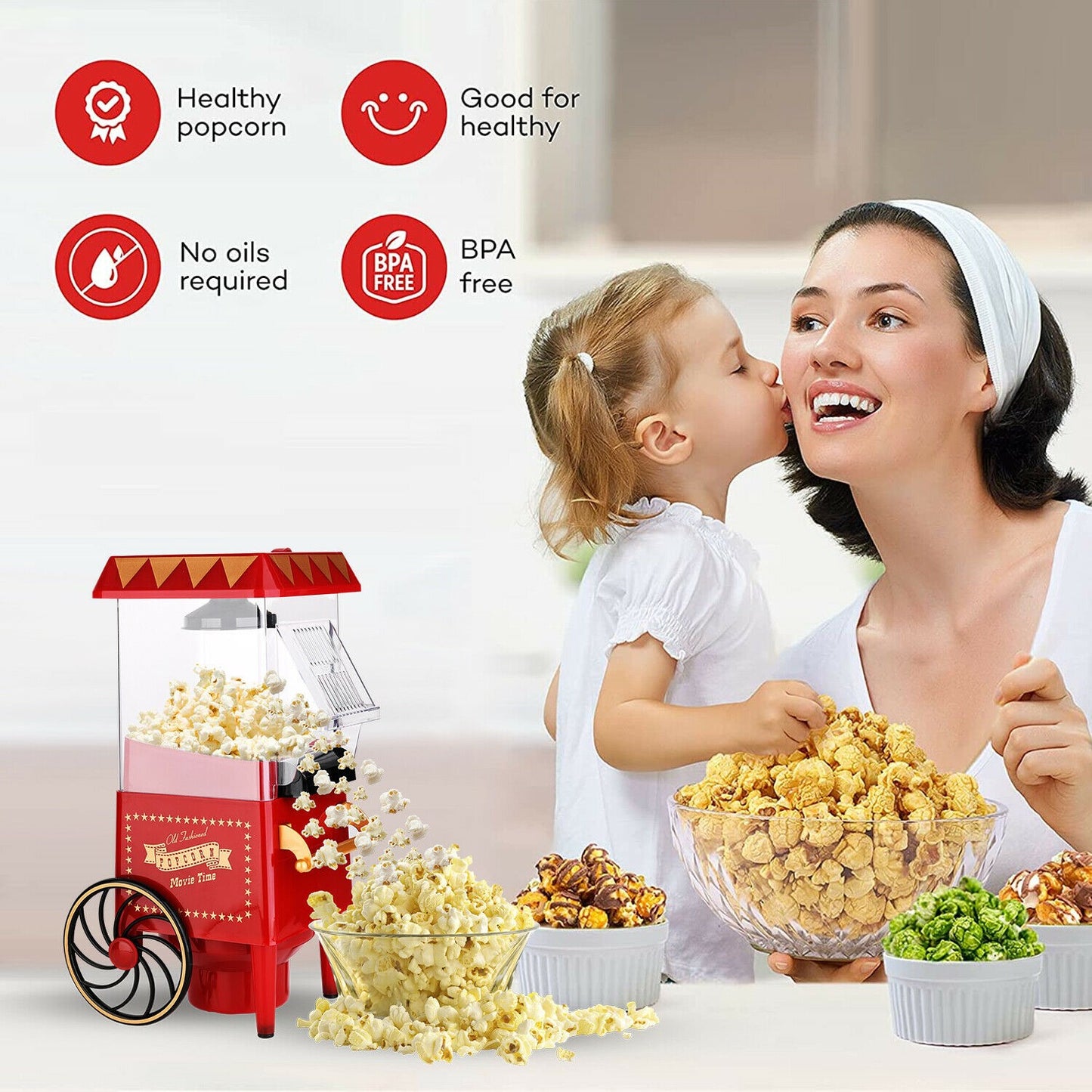 Premium Popcorn Maker Cart – Easy to Use