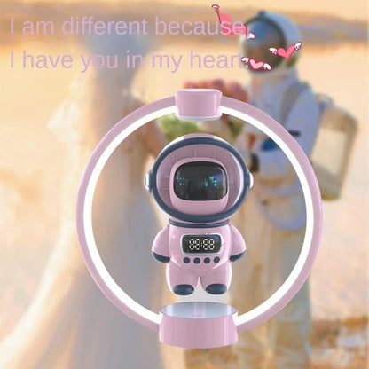 روبوت مكبر صوت مع ساعة منبه 
