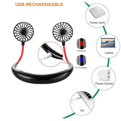 Pinlife Sports Neck Fan - Stay Cool Anywhere - Head Fan