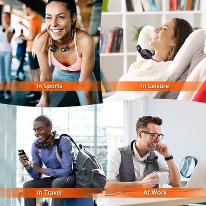 Pinlife Sports Neck Fan - Stay Cool Anywhere - Head Fan