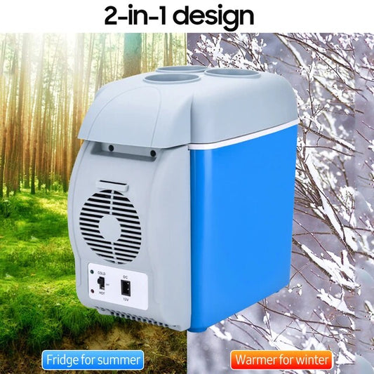 Portable Car Refrigerator with Cooling & Heating – 7.5L